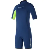 Mystic Star 3/2mm Bzip Flatlock Junior Shorty Neoprenanzug, Farbe:night blue,