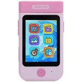 Kinderkamera, 1080P 48 MP Digitalkamera für Kinder, 2,8-Zoll-Touchscreen-Selfie-Kamera für Kinder, Autofokus, 700 MAh Tragbare Kleinkindkamera mit Wecker, MP3-Musikplayer (Rosa)