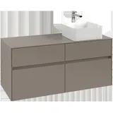 Villeroy & Boch Waschbeckenunterschrank 4 Auszüge 120 x 54,8 x 50 cm Black Oak