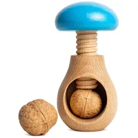 Creative Home Nussknacker Holz | Pilzförmig | 10 x