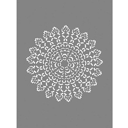 Rayher Dekor-Schablone Ornament grau