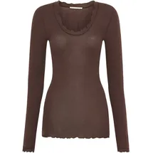 seamless basic Funktionstop SEAMLESS BASIC "Seamless Basic Top Cotton", Damen, Gr. S/M, java, Obermaterial: 100% Baumwolle, Tops