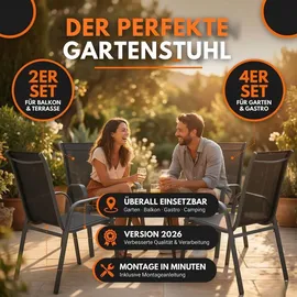 Albatros Kuba Gartenstühle 4er Set