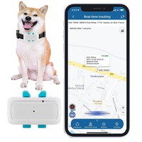TKMARS Tracker Hund GPS Hunde Tracker GPS Tracker Hund ohne ABO mit Ton- Und Lichtalarm, Echtzeit-Tracking, Ip65 Wasserdicht