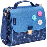 Belmil Premium Petite Kindergarten Schultertaschen für Mädchen (Sapphire)