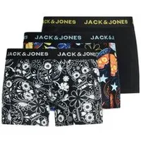 JACK & JONES Sugar Skull Boxershorts Black / Blazing Yellow M 3er Pack
