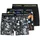 JACK & JONES Sugar Skull Boxershorts Black / Blazing Yellow M 3er Pack