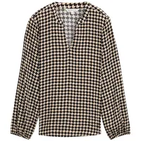 Tom Tailor Damen Gemustere Bluse, beige, Gemustert, Gr. 36