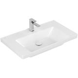 Villeroy & Boch Subway 3.0 Schrankwaschtisch 800 x 470 mm, 1 Hahnloch, ohne Überlauf, Weiß