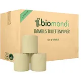 biomondi Bambus Toilettenpapier, 3-lagig, natur 150251010000 , 1 Karton = 8 Rollen à 200 Blatt