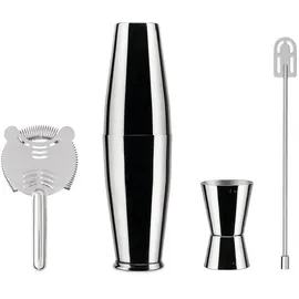 Alessi Lunar Eclipse Cocktail Shaker Set 4-tlg Edelstahl