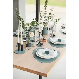 LINDDNA Tischset Nupo L Curve Leder Grün Hellgrün (Large)