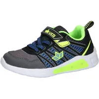 LICO Blinky Boy Sneaker Schwarz/Grau/Lemon, 28