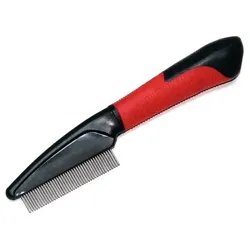 Karlie Flamingo Professional Kamm mit rotierenden Zinken - Enger Zinkenabstand