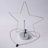 MARELIDA LED Stern - Kombi Dekoleuchte Herz/Stern - wechselbarer Aufsatz - H:50cm - Batte...