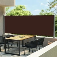 vidaXL Ausziehbare Seitenmarkise 160 x 600 cm braun 313380