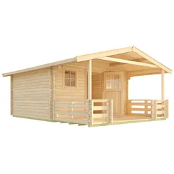 Weka Gartenhaus 135 mit Vordach+Terrasse - 50 % Rabatt auf Dacheindeckung