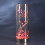 Konstsmide LED Lichterkette im Deko Glas 32er rot Konstsmide 1228-550 - Weiß
