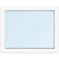 Fenster 100x80 cm, Kunststoff Profil aluplast IDEAL® 4000, Weiß, 1000x800 mm, einteilig festverglast, 2-fach Verglasung, individuell konfigurieren