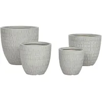 Home esprit Blumentopf Home ESPRIT Grau Magnesium 44 x