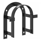vidaXL Trensenhalter Wandmontage Schwarz Eisen
