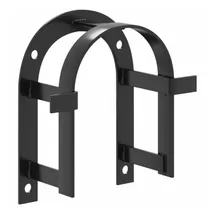 vidaXL Trensenhalter Wandmontage Schwarz Eisen
