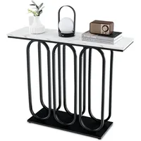 Costway Konsolentisch 100x30x80cm schwarz