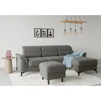 Sit&more Stauraumhocker »Sinatra«, Sitzfläche ist abnehmbar, mattschwarze Metallfüße grau