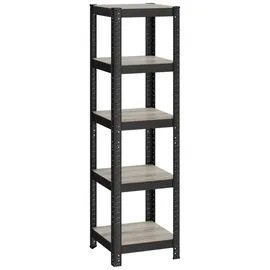 Songmics Lagerregal Holzwerkstoff 37 x 37 x 150 cm schwarz