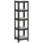 Songmics Lagerregal Holzwerkstoff 37 x 37 x 150 cm schwarz