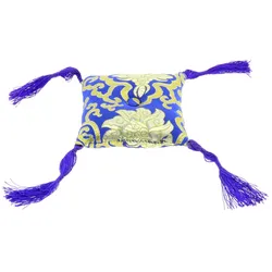 Klangschalenkissen Blau Mikro