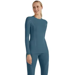 Falke Funktionsunterwäsche Langarmshirt Wool-Tech (hervorragendes Feuchtigkeitsmanagement) dunkelblau Damen