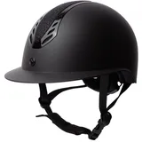 Horze Damen Reithelm Celeste, Reiterhelm Damen, Zertifiziert nach EN 1384:2023, Schwarz, 52-54