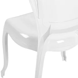 Beliani Esszimmerstuhl 2er Set VERMONT Weiß