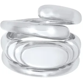 ELLI PREMIUM Ring Bandring Siegelring Wickelring Trio Set 925