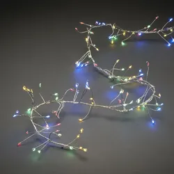 LED Micro Büschellichterkette - Cluster - 360 bunte LED - L: 2,7m - 8 Funktionen - Outdoor