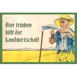 Fußmatte - Bier trinken hilft der Landwirtschaft