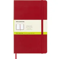 Moleskine Notizbuch, L/A5, Blanko, Hard Cover, Scharlachrot