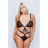 Ulla Popken große Größen Body, Damen, schwarz Größe: 46/48, Synthetische Fasern/Elasthan, Ulla Popken