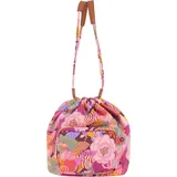Oilily Browie Drawstring Striped Flowers: Decadent Chocolate - bunt