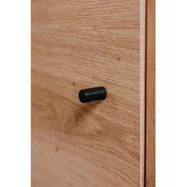 Deine Tante Emma Highboard Harmony / Anthrazit, Eiche Artisan Metall, 4 Fächer, 1 Schubladen, 80x156x40 cm B: 80 H: 156 T: 40.0