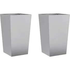 vidaXL Pflanzkübel 45 x 45 x 75 cm Grau