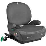 KIKKABOO Kindersitz, i-Size Sitzerhöhung i-Boost (125-150cm) ISOFIX Rückenlehne dunkelgrau