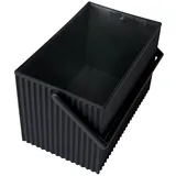 Hachiman Aufbewahrungsbox Omnioffre M 15,5 x 24,8 x 14,2 cm 1-tlg. schwarz