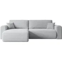 ECKSOFA mit Schlaffunktion und Bettkasten ORRO-L - 272x145x83 cm Grau Cord