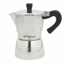 Tognana Grancucina, Kaffeemaschine 2 Tassen, Aluminium, grau