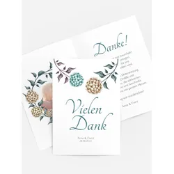 Dankeskarten Hochzeit selbst gestalten mit Spruch und Fotos im Onlinedesigner bei Meine-Kartenmanufaktur.de