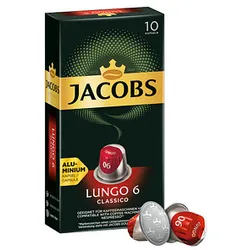 JACOBS LUNGO CLASSICO Kaffeekapseln Arabica- und Robustabohnen mild 10 Portionen