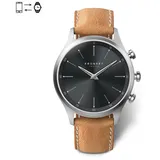 Kronaby Sekel Hybrid-Smartwatch (41 Mm), Schwarzes Zifferblatt / Braunes