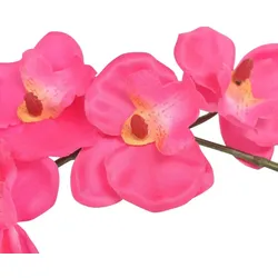 vidaXL Künstliche Orchidee mit Topf 30 cm Rot